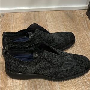 Black Slip-On Men's Shoes